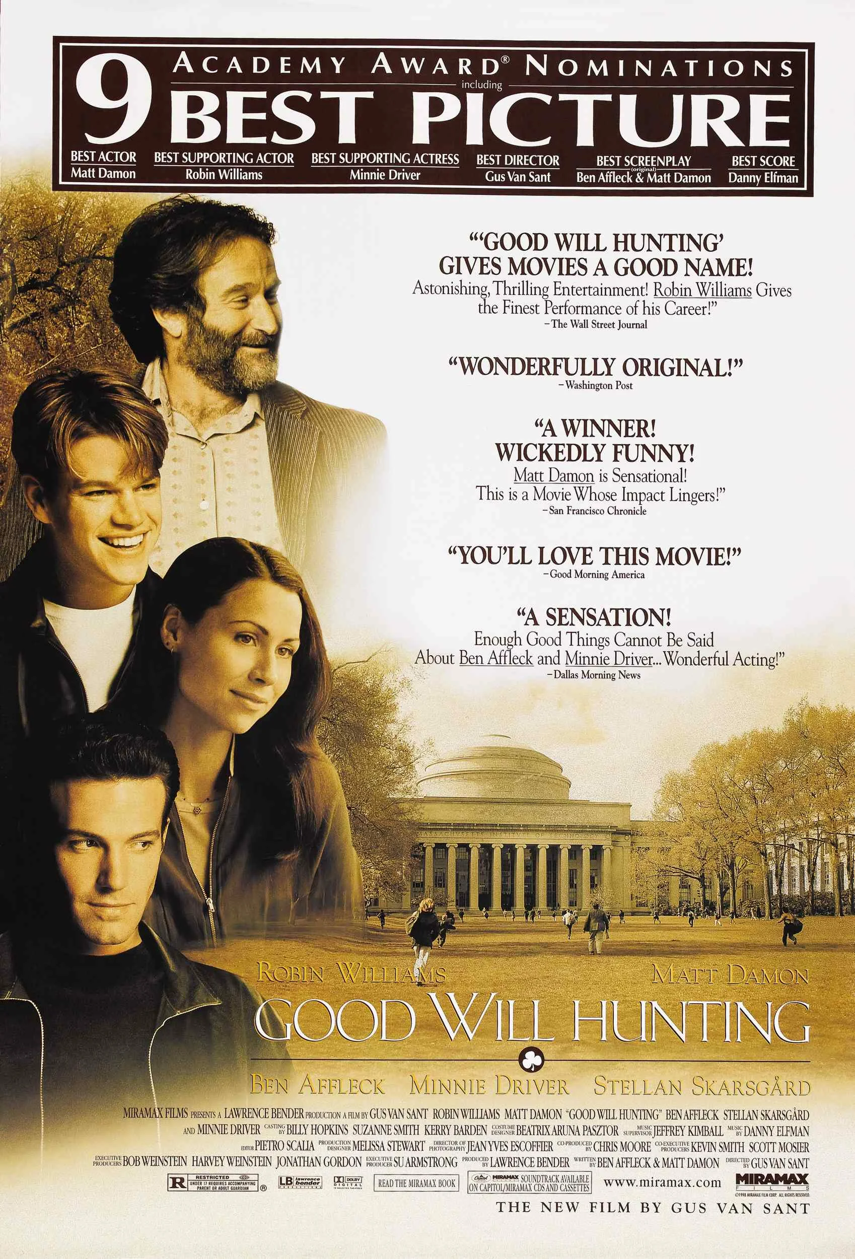 Смотреть Умница Уилл Хантинг / Good Will Hunting (1997) онлайн