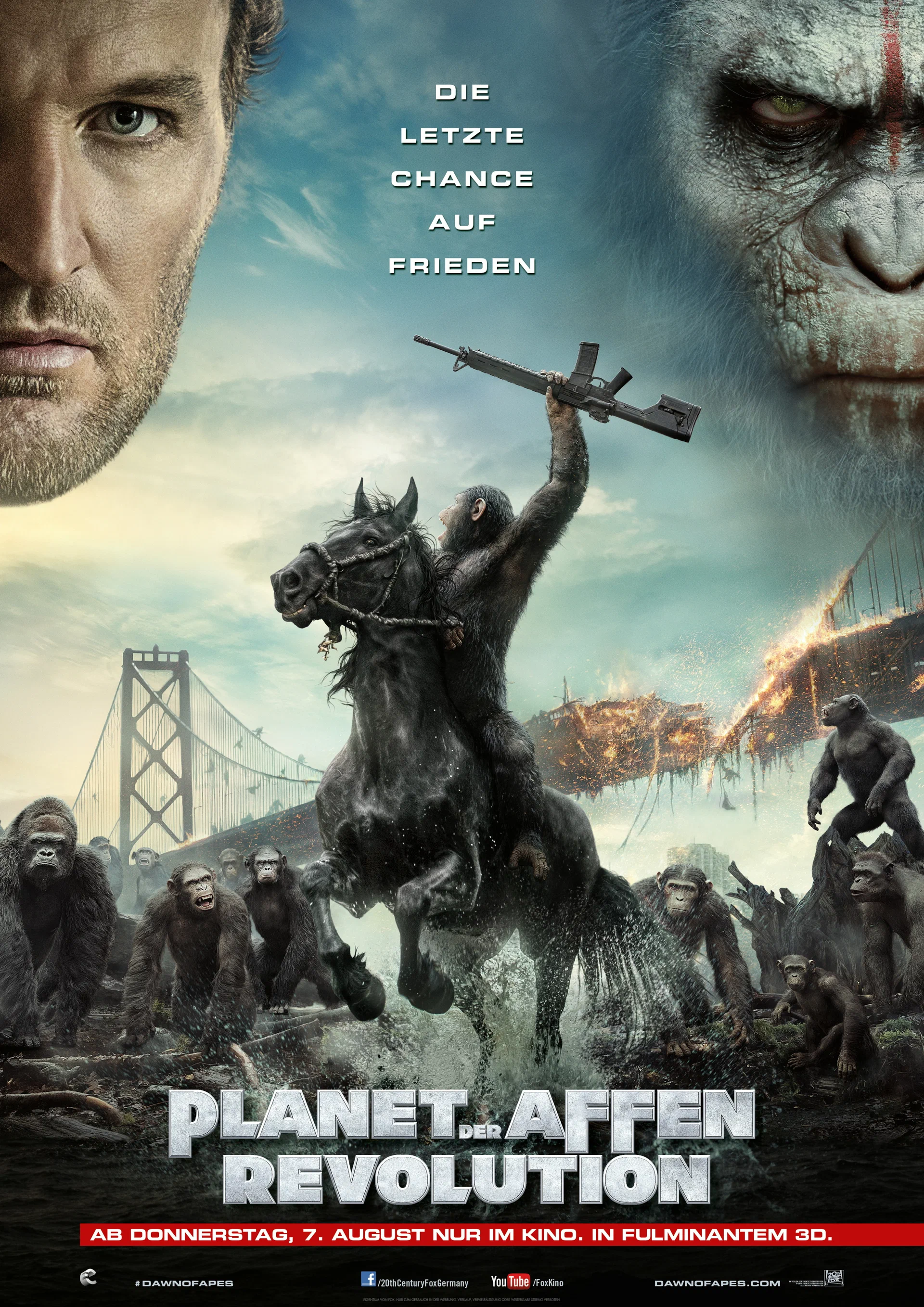 Смотреть Планета обезьян 2: Революция / Dawn of the Planet of the Apes (2014) онлайн