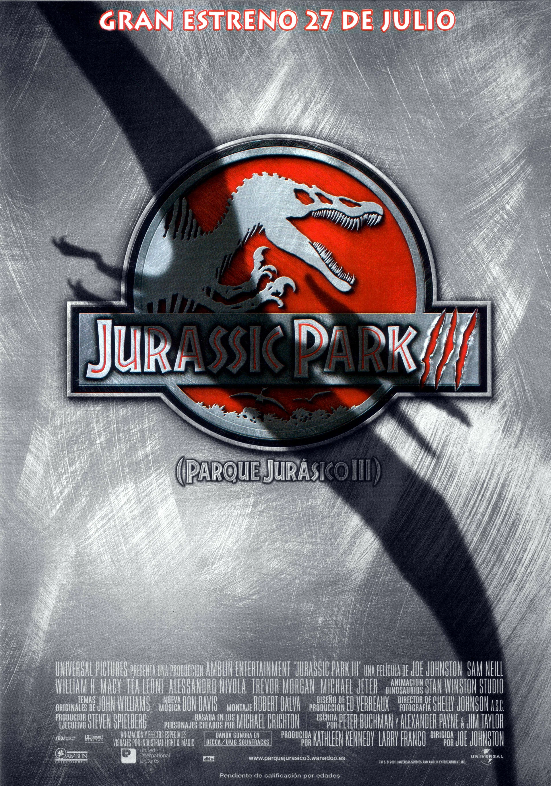 Смотреть Парк Юрского периода 3 / Jurassic Park III (2001) онлайн